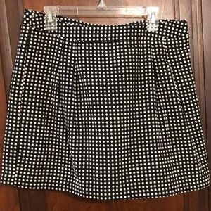 Polka Dot a-line Mini Skirt